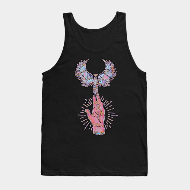 Angel colored trend believe heaven Tank Top by UMF - Fwo Faces Frog